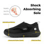 FitVille Chaussures Larges pour Hommes Chaussons Souples Chaussures de Marche Ajustables Scratch, Idéaux pour Pieds Sensibles