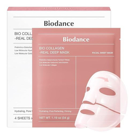 BIODANCE Bio-Collagen Masque Profond Réel, Masque Hydrogel, Minimisation des Pores, Amélioration de l'Élasticité, Skincare Corée