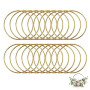 Flewdart 20pcs Anneaux Pour Dragées En Metal 5cm, Cercle Floral Hoop Metallique Doree, Cercle Anneaux De Couronne Pour Artisanat