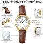 LN LENQIN Montre Femme Montres à Quartz analogiques pour Femmes Montres-Bracelets pour Femmes étanches avec Bracelet en Cuir