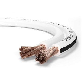 Oehlbach Speaker Wire SP-25 - câble de Haut-Parleur stéréo Hi-FI, câble de Haut-Parleur avec OFC (cuivre sans oxygène) 2x2.5 mm²