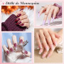 Kiiwah 180 Pièces Popit Ongle Sandwich, 15 Tailles Polygel Ongle Sandwich Dual Nail Form Durable et Réutilisable Nail Double For