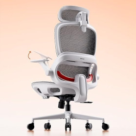 SIHOO B100 Chaise de Bureau Ergonomique, Maille Respirante, Support Lombaire, Appui-Tête Large, Accoudoirs Relevables, Inclinais