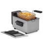 Tristar Friteuse à huile, 3L, Zone Froide, Thermostat réglable 190°C, Pièces lavables, Fenêtre, Rangement pour câble, Protection
