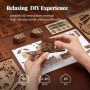 FUNPOLA Puzzle 3D Ville Lunaire avec LED – Maquette en Bois à Construire – Puzzle en Bois 3D pour Adultes, Décoration Intérieure