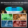 MERACH Plateforme Vibrante pour L'Entraînement Et Le Modelage du Corps, avec 99 Niveaux De Vitesse, Haut-Parleur Bluetooth Intég