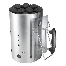 Denmay Démarreur de cheminée au Charbon de Bois avec poignée de sécurité pour Weber 7416, pour Le Camping et Les grillades, Colo