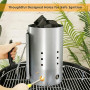 Denmay Démarreur de cheminée au Charbon de Bois avec poignée de sécurité pour Weber 7416, pour Le Camping et Les grillades, Colo