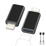 Zestiq Adaptateur USB C vers Lightning, Adaptateur Lightning USB C Lot de 2, Prise en Charge de la Charge et du Transfert de Don