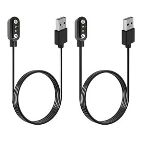 Ksywydu 2 Pièces Chargeur Montre Connectée 2 Pins 4mm, Câble de Charge Magnétique pour Smartwatch Universel pour Smartwatch, Acc