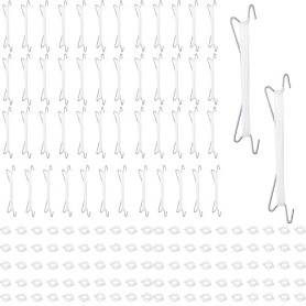 YeahBoom Crochet de Support de Tomate,50 Pièces Crochet de Tomates de Jardint avec 10m de Corde et 100 Pièces Clips de Support,C