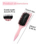 Brosse à boucler, brosse coiffante pour cheveux bouclés d'hommes et de femmes pour fixer et modeler les boucles, réduire les mèc