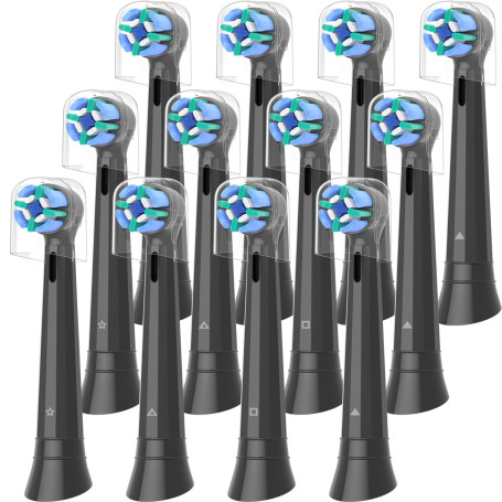 Wardimark Lot de 12 Brossette Compatible avec Oral B iO Brosses à Dent Electrique, Brossettes de Rechange Pour iO 2 3 4 5 6 7 8 