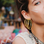 6 paires de boucles d'oreilles créoles en or pour femme, 6 tailles, sans ternissure, fines, imperméables, boucles d'oreilles cré