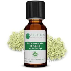 VOSHUILES - Huile Essentielle de Khella - 100% Pure et Naturelle - Idéale pour la Diffusion et le Bien-être - Parfum Aromatique