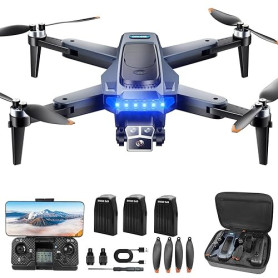 Drone avec Camera 4K Professionnel pour Adultes, GPS Drone pour Adultes, 54 Min de Vol, Résistant au Vent, Moteur Brushless, Sui