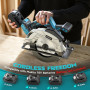 LIVOWALNY Scie Circulaire Sans Fil Compatible avec Makita Batterie 18V, Ø165 mm Lame 20 mm, Profondeur de Coupe 66 mm, Guide Las
