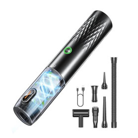 SEALIGHT Aspirateur à Main 6 en 1, 29000Pa Aspirateur Voiture sans Fil, 40 Minutes Autonomie, Moteur sans Balai, Vidage Automati