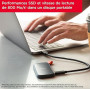SanDisk Portable SSD 1 To (Disque SSD Externe, Portable SSD, des vitesses allant jusqu'à 800 Mo/s, Disque NVMe SSD, Robust SSD,
