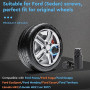 EFUTURETIME 20 x Ecrou Roue M12x1.5 Noir, Écrou de Roue Anti Rouille Conique 60° Goujon de Roue Hex 19mm Compatible avec d'Origi
