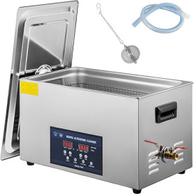 VEVOR Nettoyeur à Ultrasons Double Fréquence 30 L, Professionnel Nettoyeur à Ultrasons 220 V avec Chauffage, Nettoyeur Ultrasons