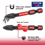 GEINXURN 83 Pièces Coffret d’embouts de Tournevis en Acier S2 Magnétique Torx/Phillips/Pozidriv/Plat/Hex Embouts de Vissage, Por