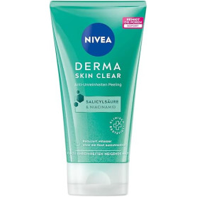 NIVEA Derma Skin Clear Gommage Anti-Impuretés (150 ml) - Anti-Boutons Affinant pour le Visage et le Corps - À l'Acide Salicyliqu