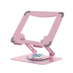 SOUNDANCE Support pour Ordinateur Portable avec Base rotative à 360°, rehausseur Ergonomique pour Bureau, Hauteur réglable Multi