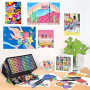 NICETY 180 Couleurs Feutres Acryliques – Marqueurs Pinceaux pour Peinture sur Pierre, Bois, Verre, Céramique – Pointe Pinceau 1-