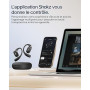 SHOKZ OpenFit 2+ Nouveaux Casques à Oreilles Libres, Dolby Audio, Crochets d’Oreille Souples, 48 Heures d’autonomie, résistance
