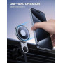 Lamicall Support Téléphone Voiture pour MagSafe, [Panneaux de Verre HD] Bras d’Extension Amélioré, Crochet Métallique, Porte Tél