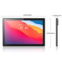 Crelander Tablette Android 13 10,1" avec fente pour carte SIM 4G LTE, appel 4G LTE, batterie 12 Go + 512 Go, batterie 8000 mAh, 