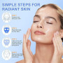 Masque Collagène 6 Pièces, Masque de Nuit au Collagène Bio Masque Hydratant Anti-Rides Liftant pour Apaiser, Réparer et Hydrater