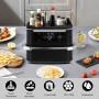 Pietuley Tapis Silicone pour Air Fryer Ninja 9,5L-10,4L AF500EU AF400EU AF451EU DZ401, Accessoires pour Ninja Foodi Flexdrawer M