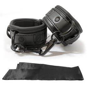 Surus Equipment Menottes réglables en simili cuir, accessoire élégant pour l'intimité et la complicité, doux, durables et sûres