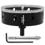 ASNOMY Scie Cloche Diamantée de 100 mm avec Mèche Pilote, Foret Trépan Diamanté Denté, Scie Cloche Diamant pour carrelage, Verre