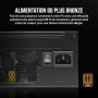 CORSAIR CX650 ATX 650W Alimentation - Certifiée 80 Plus Bronze - Faible Bruit - Câbles gainés - Non Modulaire - EU - Noir
