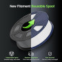 SUNLU 4KG Filament PLA Haute Vitesse 1.75 mm pour Imprimante 3D Rapide, Conçu pour l'Impression à Grande Vitesse, HS-PLA, Paquet