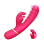 Rabbit Vibromasseurs Feminin, Sextoyse Femme Clitoridienne 12 Modes de Vibration, Tige Épaisse en Silicone Gode Vibro-masseur Se