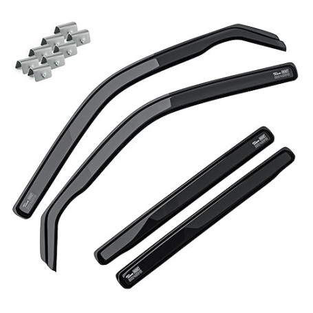 MOTOS Deflecteur vitre voiture pour MAZDA BT–50 2006-2011 Déflecteurs d'air élégants avec installation facile, Réduction du brui
