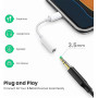 [Certifié Apple MFi] Adaptateur Apple Lightning vers Prise Casque 3,5 mm pour iPhone, Lot de 2 adaptateurs Casque iPhone 3,5 mm