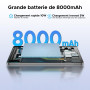 POPUX Tab G6 Android 16 Tablette 11 Pouces, 30Go+256Go(TF/2To), 4G LTE Tablette avec Carte Sim Batterie 8000mAh, Octa Core Uniso
