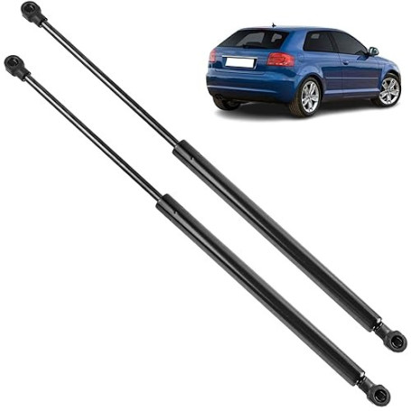 2 verins de coffre compatibles pour A3 (8P) (3 portes) (2003-2013) Vérins de hayon | 8P3827552A, 8P3827552C