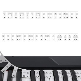 Guide Des Notes De Piano Pour l'apprentissage Des Débutants, Guide de Partitions de Piano pour Débutants Étiquettes Amovibles po