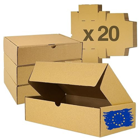 Boite Cadeau Carton 20Pcs | Petite Boite Carton | Boite Expedition Cartons | Emballage Cadeau Boite | Petit Carton pour Colis| L