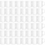 SUBLOVER 11 oz Ensemble de 48 Blanc tasses à sublimation, Céramique Personnalisé Mugs et Tasses à café pour Cadeau Collègue Idée