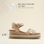 DREAM PAIRS Sandales Compensées Femme Confortables Respirantes Espadrilles Plateforme Sandales Femme Bride Cheville Réglable Cha