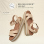 DREAM PAIRS Sandales Compensées Femme Confortables Respirantes Espadrilles Plateforme Sandales Femme Bride Cheville Réglable Cha