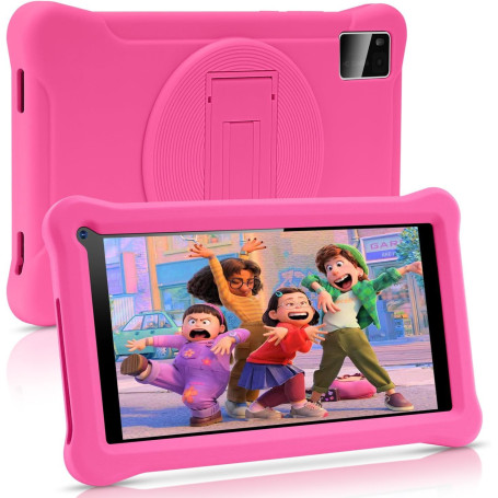 SUMTAB Tablette Enfant 7 Pouces Android 13 avec GMS Certified, 8(3+5) GB RAM, 64GB ROM (TF Card 128GB), Applications Pré-Install