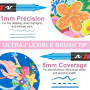 Bonala 168 Couleurs Feutre Acrylique, Acrylic Marker Pinceau pour le Feutres Coloriage Adulte，Liquide Direct Marqueur Acrylique